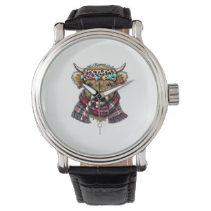 xmas amazing highland cow christmas light _1 watch