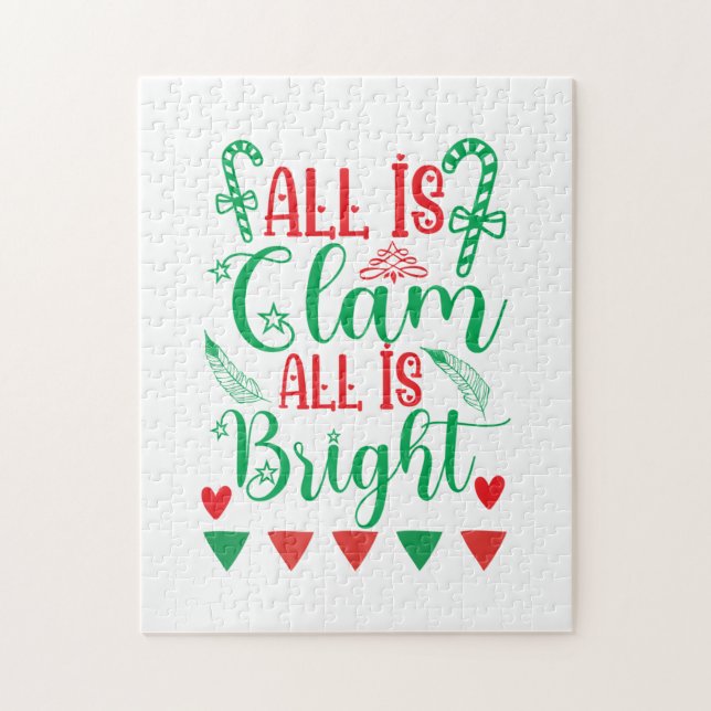 Xmas Art All Is Bright Jigsaw Puzzle (Vertical)