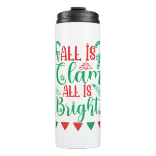 Xmas Art All Is Bright Thermal Tumbler