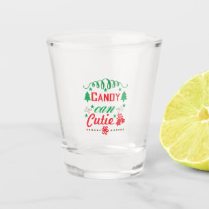 Xmas Art Candy Can Cutie Shot Glass