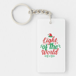 Xmas Art Light Of The World Key Ring