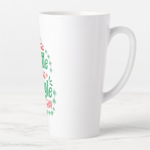 Xmas Art Little Mister Jingle All The Way Latte Mug