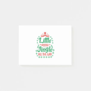 Xmas Art Little Mister Jingle All The Way Post-it Notes
