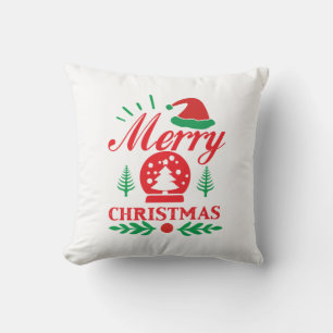 Xmas Art Merry Christmas Cushion