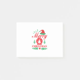 Xmas Art Merry Christmas Post-it Notes