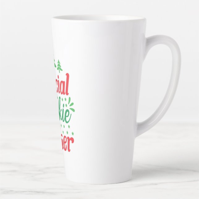 Xmas Art Official Cookie Baker Latte Mug (Right)