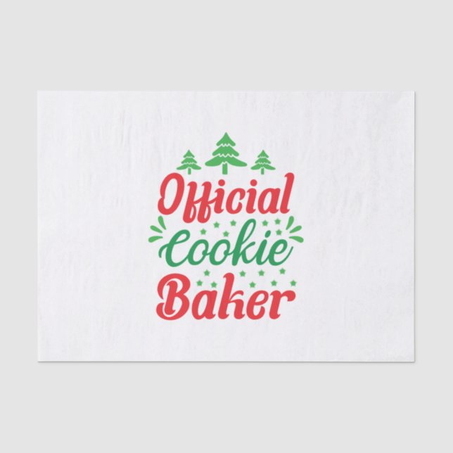 Xmas Art Official Cookie Baker Tissue Paper (Front)