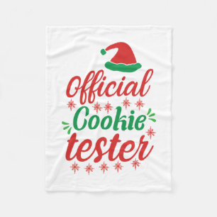 Xmas Art Official Cookie Tester Fleece Blanket