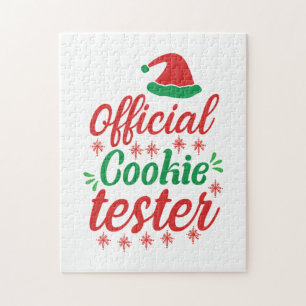 Xmas Art Official Cookie Tester Jigsaw Puzzle