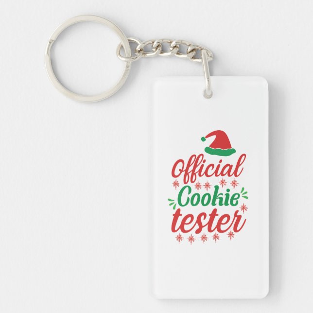 Xmas Art Official Cookie Tester Key Ring (Front)