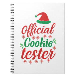 Xmas Art Official Cookie Tester Notebook