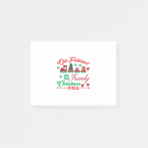 Xmas Art Old Fashioned Family Christmas Post-it Notes