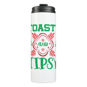 Xmas Art Toasty And Tipsy Thermal Tumbler