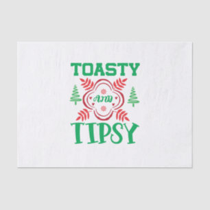 Xmas Art Toasty And Tipsy Tissue Paper