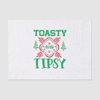 Xmas Art Toasty And Tipsy Tissue Paper