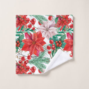 Xmas Bathroom Wall Decor Wash Cloth