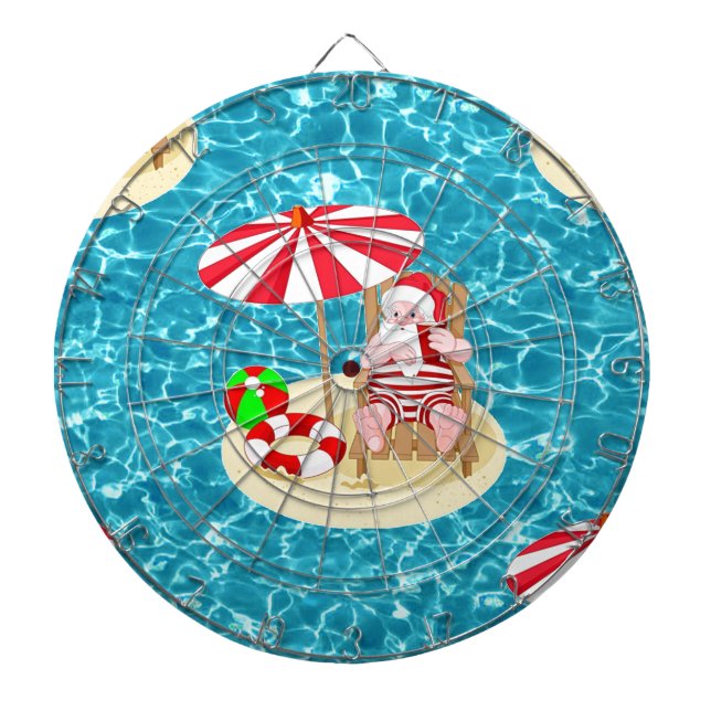 xmas beach santa claus dartboard (Front)