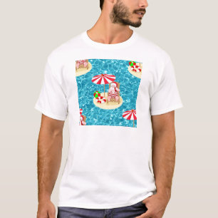 xmas beach santa claus T-Shirt