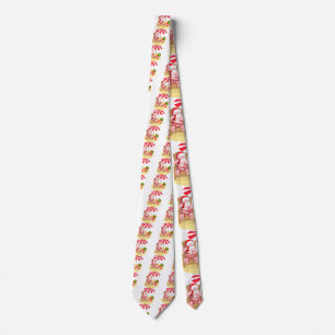 xmas beach santa claus tie