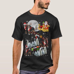 Xmas Bernese Mountain Sledge Christmas Sledge Sant T-Shirt