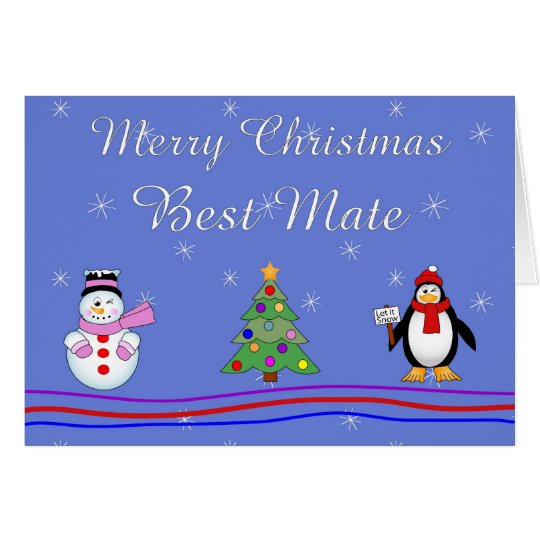 Xmas best mate card