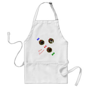 Xmas Black Brown LandseNewf Newfoundland Christmas Standard Apron