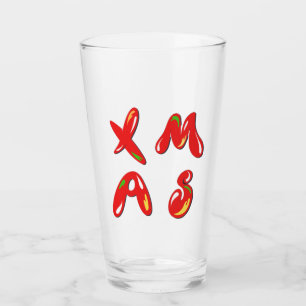 Xmas Bubble Text   Glass