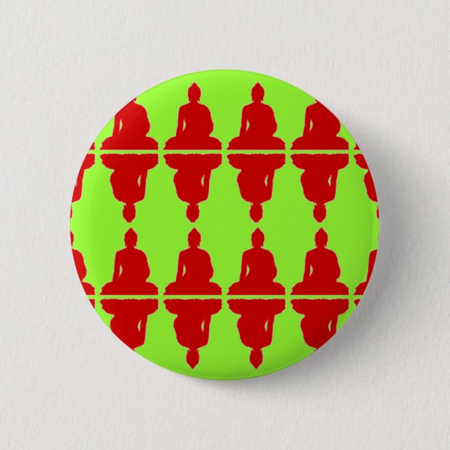 Xmas Buddha 6 Cm Round Badge (Front)