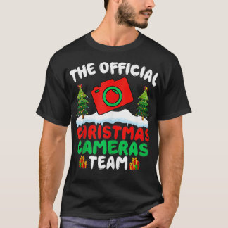 Xmas Camera Team Photographer Cameraman Christmas  T-Shirt