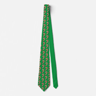 Xmas candy cane pattern tie