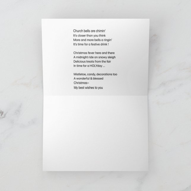 Xmas card and poem (Inside)