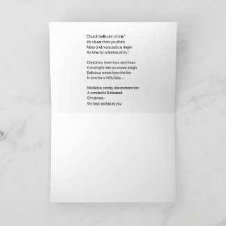 Xmas card and poem
