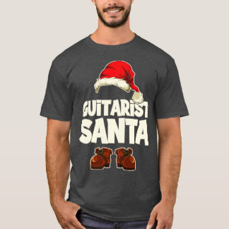 Xmas Christmas Guitarist Santa T-Shirt