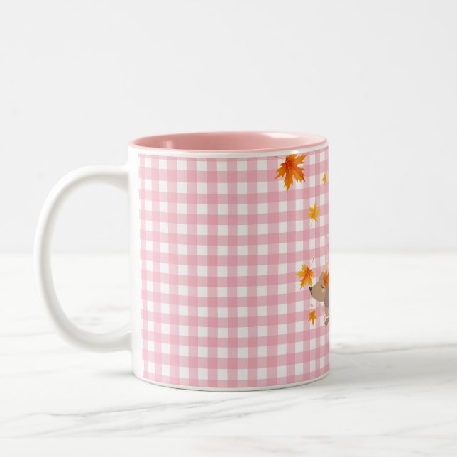 XMAS/CHRISTMAS MUGS/CUPS/FESTIVE GIFTS/ Two-Tone COFFEE MUG (Left)