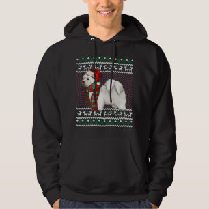 Xmas Coton de Tulear Dog Santa Hat Ugly Christmas Hoodie