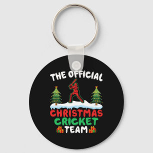 Xmas Cricket Player Coach - Funny Cricket Lover Ch Key Ring
