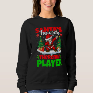 Xmas Dabbing Santa S Favourite Theremin Player Chr Sweatshirt