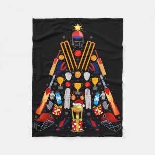 Xmas Decoration Santa Hat Cricket Christmas Tree Fleece Blanket