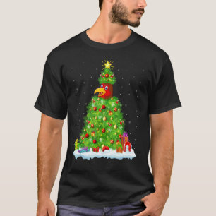 Xmas Decorations Lights Santa Chicken Bird Christm T-Shirt