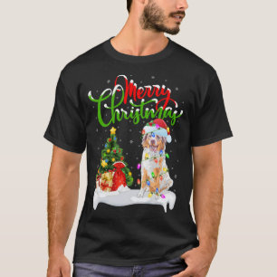 Xmas Decorations Santa Australian Shepherd Dog Chr T-Shirt