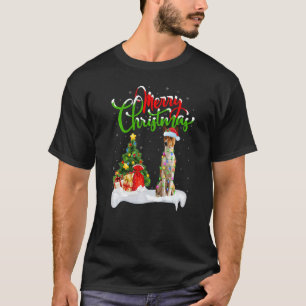 Xmas Decorations Santa Basenji Dog Christmas T-Shirt