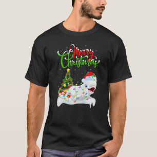 Xmas Decorations Santa Beluga Whale Christmas T-Shirt