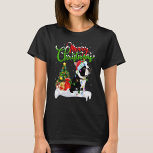 Xmas Decorations Santa Boston Terrier Dog Christma T-Shirt