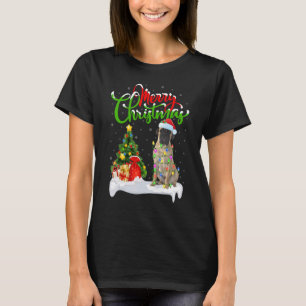 Xmas Decorations Santa Bullmastiff Dog Christmas T-Shirt