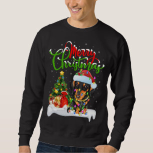 Xmas Decorations Santa Dachshund Dog Christmas Sweatshirt