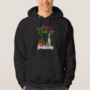 Xmas Decorations Santa English Pointer Dog Christm Hoodie