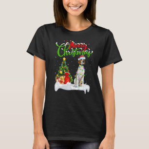 Xmas Decorations Santa English Pointer Dog Christm T-Shirt