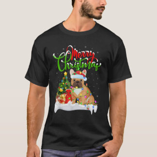 Xmas Decorations Santa French Bulldog Christmas  T-Shirt