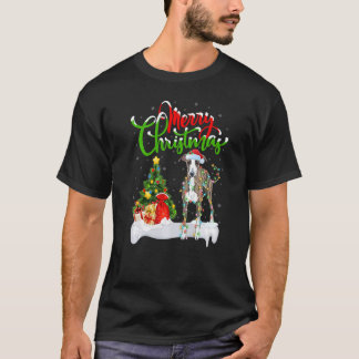 Xmas Decorations Santa Italian Greyhound Dog Chris T-Shirt
