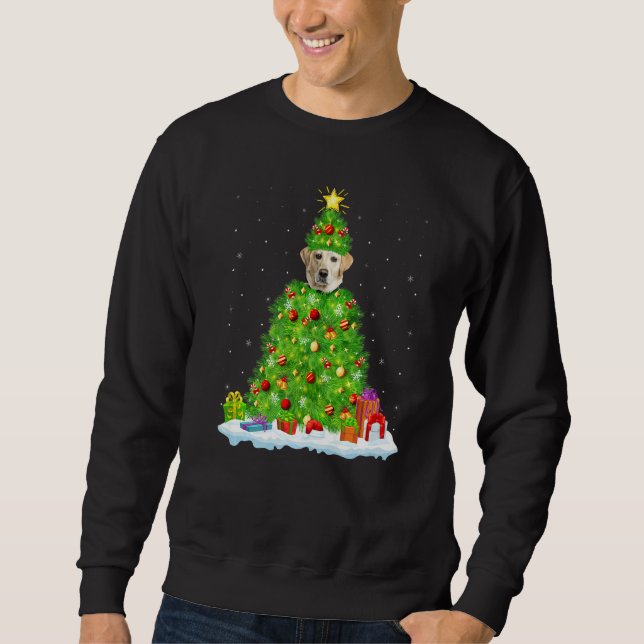 Xmas Decorations Santa Labrador Retriever Dog Chri Sweatshirt (Front)